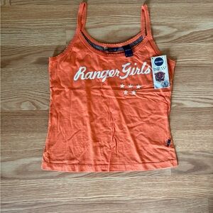 Blue Marlin Vintage Y2k Women’s Orange Tank Top Sz M Brand New